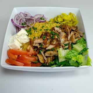 Chicken shawarma bowl