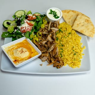Chicken shawarma plate